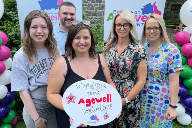 Volunteers were thanked for their helping Agewell to deliver its services. Photo submitted by Mid and East Antrim Agewell Partnership