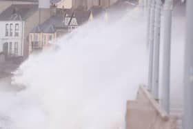 Wind and rain warning for some Co Down coastal areas (archive image).