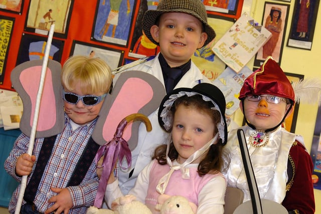 Pupils from Castledawson Primary School captured during the school's World Book Day celebrations in 2007.