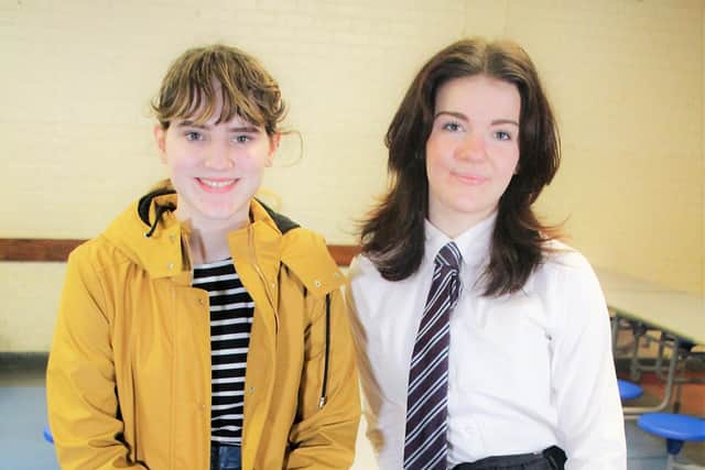 Keira with Iona Holt, who plays the lead role of Kerry Hollis.