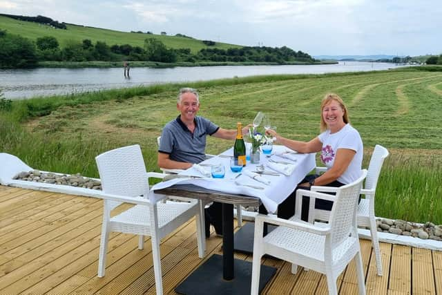 Entrepreneurs Sean and Trudy Brolly relax while preparing their new stylish new Ocho Bistro near Coleraine