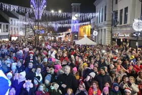 A packed Ballymoney at a previous Christmas Lights switch on in Ballymoney.
