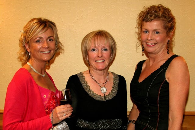 Attending the Macmillan Cancer Support gala evening in 2007 in Glenavon Hotel were, from left Phena Quinn, Marie Collins and Marie McNeill.
