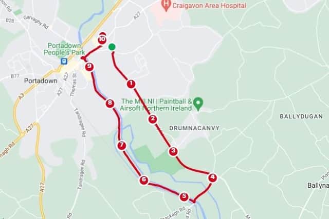The 10K route. Picture: Google