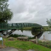 The Ferry Cycle Bridge which links up both banks of the River Blackwater in Maghery. Credit: Google