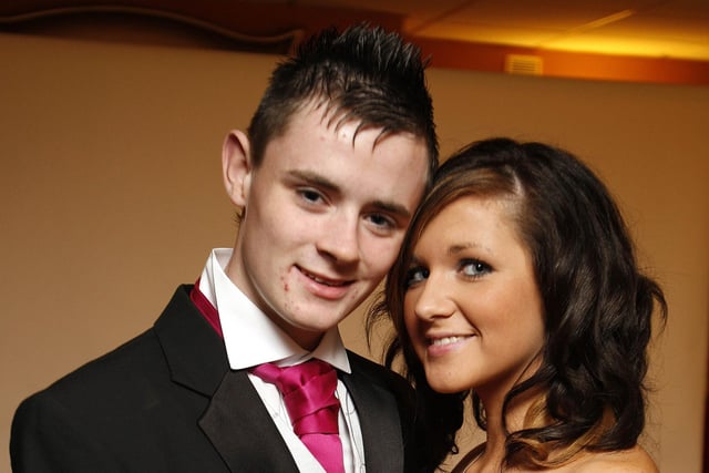 OUR BIG NIGHT...Aaron Martin and Rebekah Moore enjoying the Dunluce School Formal in 2009.