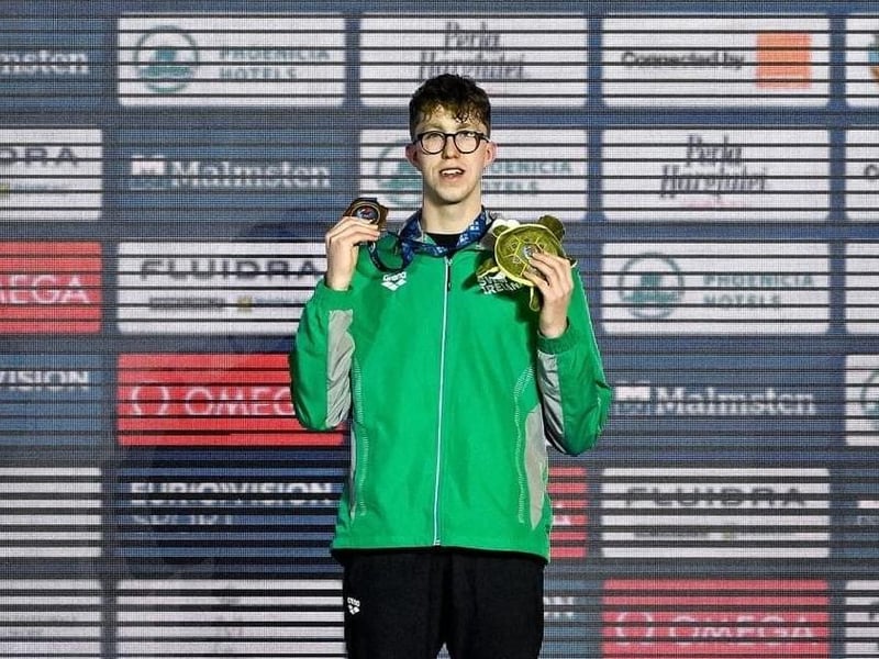 Magheralin swimmer Daniel Wiffen is hoping to earn silverware at his events at the Paris Olympic Games. Sharing his hopes for the upcoming year, Daniel said: "My next major meet is the World Championships in Doha. This will be the last opportunity to compete on the world stage before the Olympic Games in July. I am aiming to join this event and I am aiming to step beyond my previous World Championships fourth position and achieve a podium finish.
"I am then planning for an altitude camp to allow focussed training in preparation for the Paris Olympic Games. Going into the Games, it will be the highest stacked filed in history for the 800m and 1,500m.  I am looking for a podium finish in Paris in both the 800m and the 1,500m."