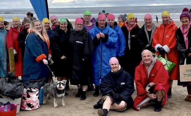 Brrr-ave swimmers who raised funds for Diabetes UK
