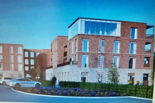The proposed social housing at Bridge Street, Antrim. Pic supplied by Michael Whitley Architects.