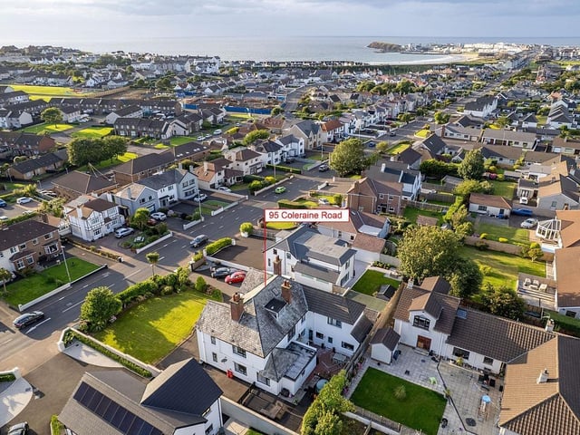 Larkhill House, 95 Coleraine Road, Portrush, BT56 8HN, is on the market for offers over £725,000 with Armstrong Gordon.