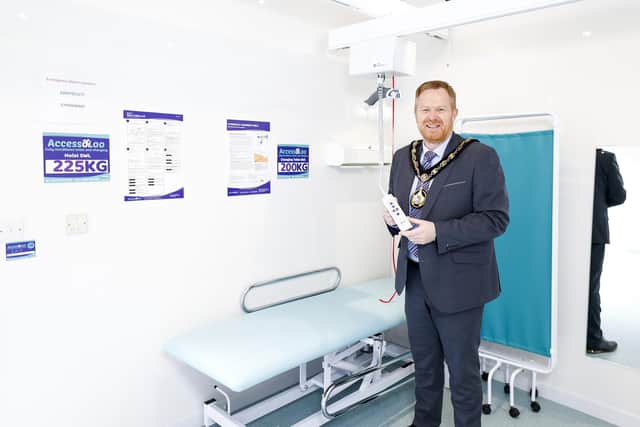Lord Mayor, Councillor Paul Greenfield checks out the new facilities.