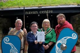 Marcellus Kearney (Living History Interpreter), Megan O’Hare (Visitor Services Officer), Lord Mayor Councillor Mary O'Dowd and Adam Trotter (Living History Interpreter).