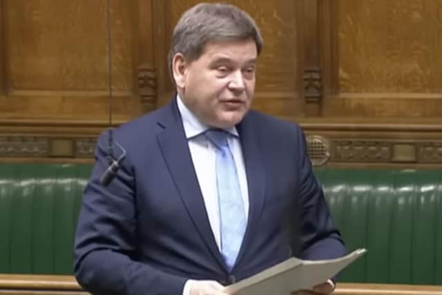 Andrew Bridgen MP who told the House of Commons he thought the vaccination programme should be stopped