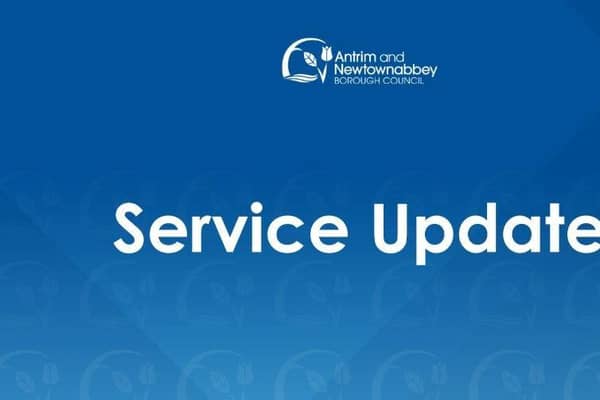 Several council facilities have been closed in Newtownabbey due to the Yellow weather warning. (Pic: Antrim and Newtownabbey Borough Council).