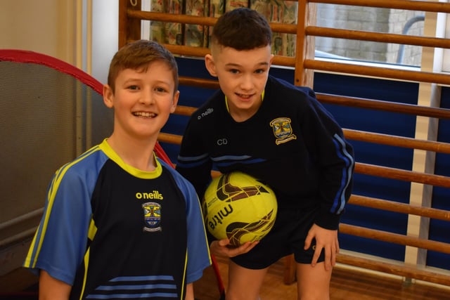 Football time at the Open Day at St Conor's College Kilrea site