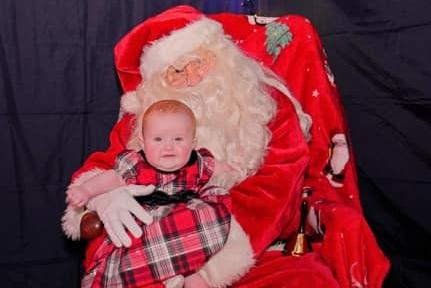Dixie Rose with Santa.