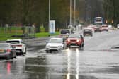 This scene on the A2 Shore Road at Jordanstown on Saturday (November 23) morning. Picture: Andrew McCarroll / Pacemaker