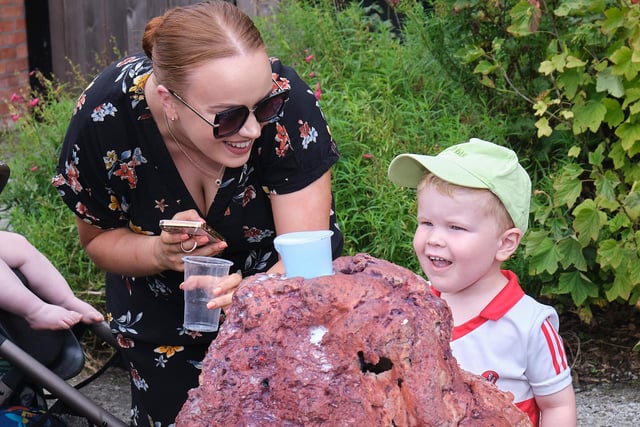 Pictured enjoying some of the roar-some activities on offer during the Council’s Roar Roar Dinosaur event at Maghera Walled Garden.