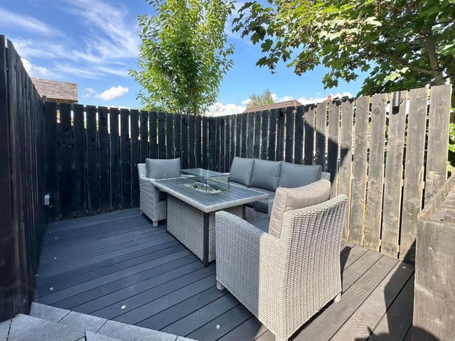 Composite decking area.