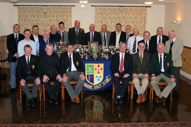 Captain of Rathmore Golf Club, Colin Walker (front, third from left) pictured with the 2010 winners from the club.