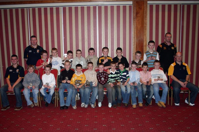 Ballycastle U10 Jnr Hurlers pictured at their annual dinner held in the Marine Hotel in 2006