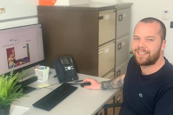 Lisburn’s Primary and Community Care Centre (LPCCC)’s Child Health Secretary Gary Martin is praised as one of the Trust's unsung heroes. Pic credit: SEHSCT