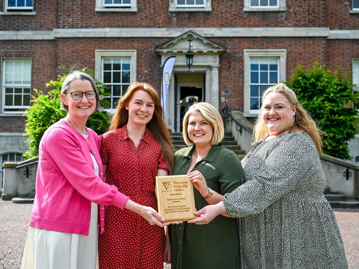 Lisburn Downtown Centre becomes first charity in Northern Ireland to receive Volunteer Friendly Award