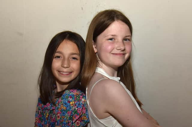 Meghan Daniliuc, left, and Emma McConville who sang 'Lament' by the Step Sisters. PT23-210.