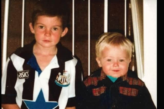 Lee and Josh as children. Josh was 'funny, witty and loyal, and would have done anything for his friends and family', said his brother. Photo: Lee Colligan