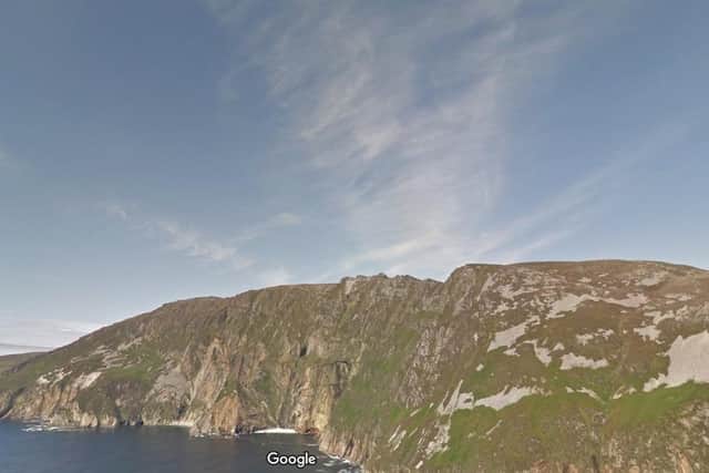 the Sliabh Liag area of Donegal. Credit: Google