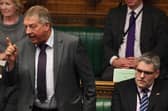 DUP MP Sammy Wilson, speaking alongside Gavin Robinson MP in the House of Commons, on a Brexit Withdrawal Agreement Bill debate in 2019. Both DUP men have raised issues around the Windsor Framework's limit on the ability of the UK government to legislate in Northern Ireland on issues such as immigration. Credit UK Parliament/Jessica Taylor