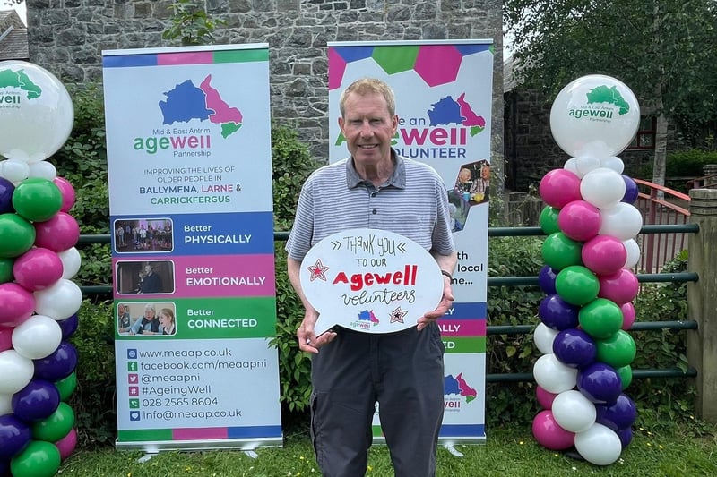 The charity event was in recognition of the contribution volunteers make in helping to deliver services to older people in the community. Photo submitted by Mid and East Antrim Agewell Partnership