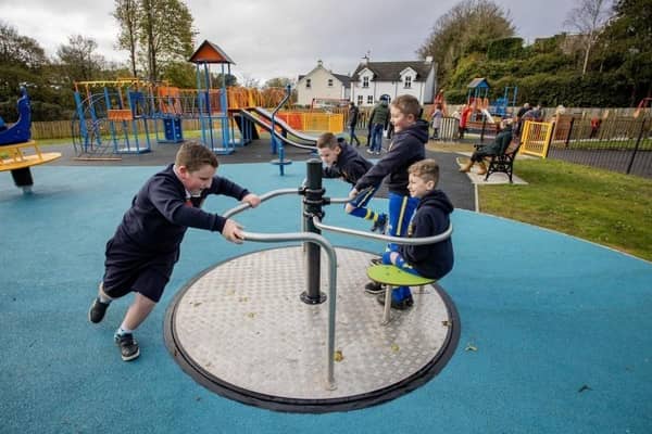 Despite a recent, successful upgrade to the Church Road Playpark, subsequent plans for a cycle path in Armoy have been scrapped due to DfI regulations. Credit Causeway Coast and Glens Council