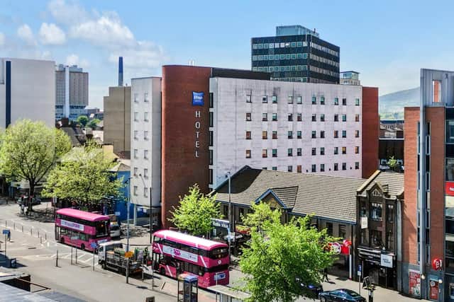 The ETAP Hotel in Belfast has been offered for sale.