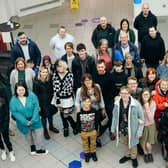 Participants attending the launch of the exhibition at Carrick Museum.