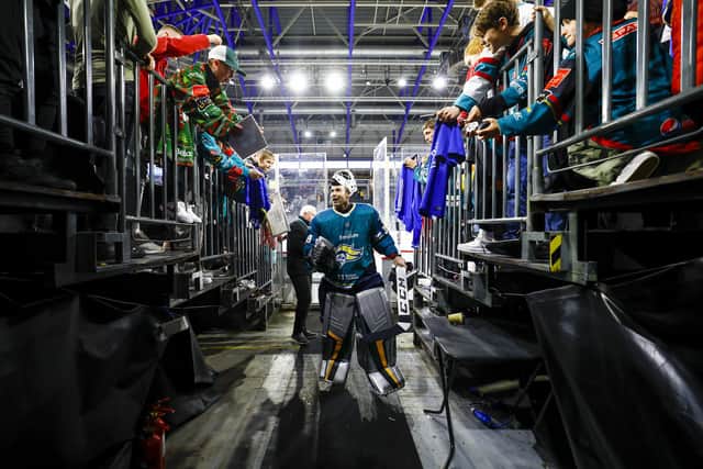 Legendary Premier League goalkeeper Petr Cech was in fine form for the Belfast Giants All Stars, as they recorded a victory over Ukrainian National Championship side Dnipro Kherson in a charity game at a sold-out SSE Arena, Belfast. Picture by Phil Magowan / Press Eye