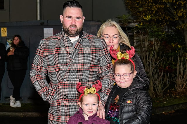 Pictured at the Coalisland Christmas Lights Switch on event on Sunday.