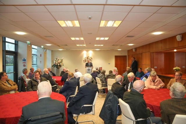 Poppy Appeal volunteers from the Lisburn branch of the Royal British Legion enjoy a Mayoral reception at the Civic Centre.