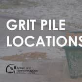 Grit piles have been placed at a number of locations. (Pic: Antrim and Newtownabbey Borough Council).
