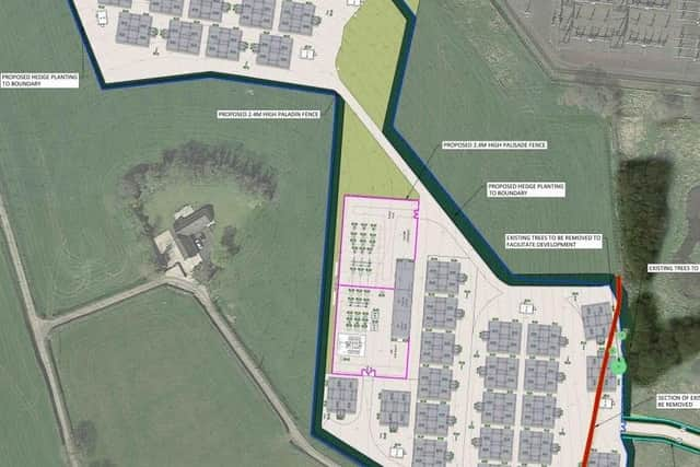 Planning permission has been granted for a Battery Energy Storage System (BESS) facility on the Moneymore Road, Magherafelt. Credit: Mid Ulster planning portal