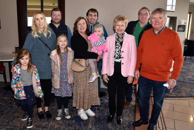 The Reid-Martin family who celebrated Mother's Day at the Seagoe Hotel, Portadown. PT12-242.