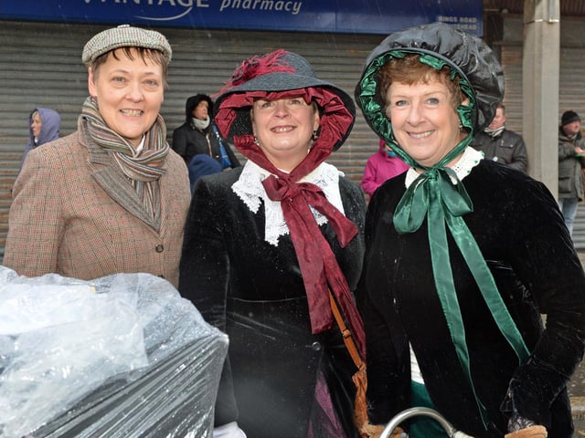 Dressed for the occasion at the 2015 Whitehead Victorian Street Fair were Maggie Holmes, Elsie French and Ruth Clarke.