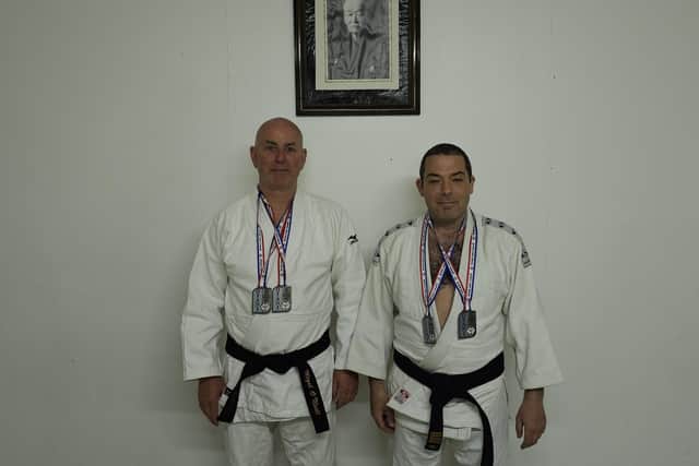 Nigel O'Neil and Damien O'Hare. (double silver winning Kata team).
