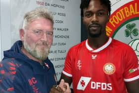 Abu Obhakhan signs for the Ports.
