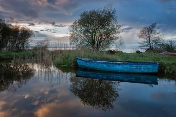 A tranquil picture of Lough Neagh at dusk. The Loughshore area is always worth having a look round. It has been described as "a paradise for nature lovers and foodies alike."
