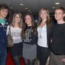 Tom Saunderson, Ashton Kerr, Claire Jamison, Sarah Cahoon and Peter Bell arriving for Larne's Got Style 2010.