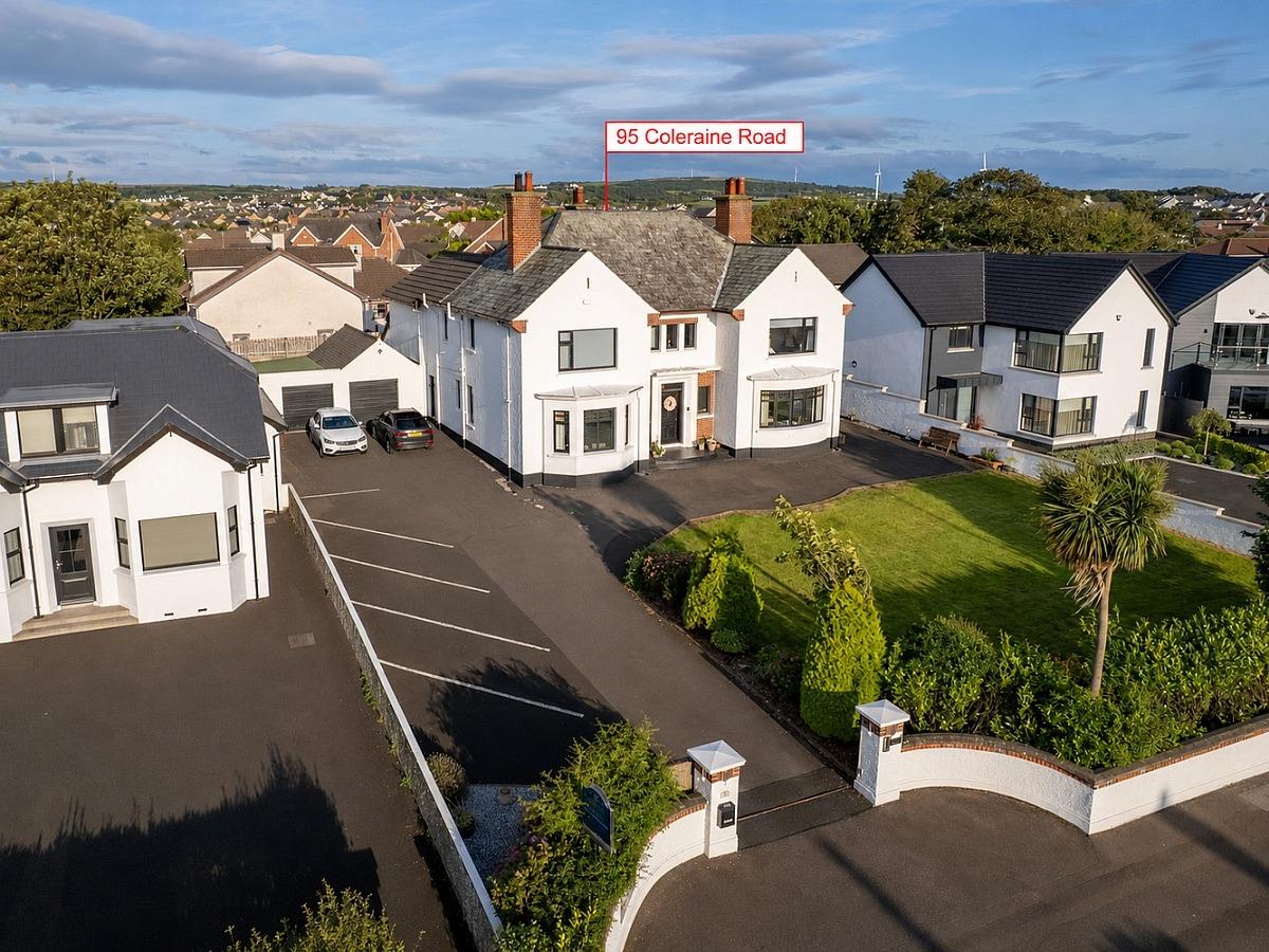 Larkhill House, 95 Coleraine Road, Portrush, BT56 8HN, is on the market for offers over £725,000 with Armstrong Gordon.