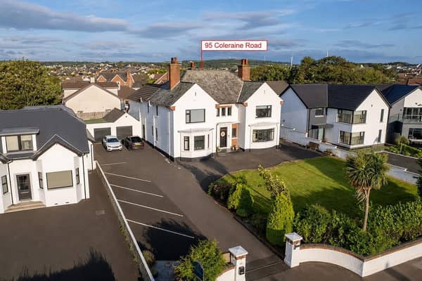 Larkhill House, 95 Coleraine Road, Portrush, BT56 8HN, is on the market for offers over £725,000 with Armstrong Gordon.