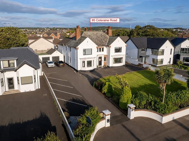 Larkhill House, 95 Coleraine Road, Portrush, BT56 8HN, is on the market for offers over £725,000 with Armstrong Gordon.