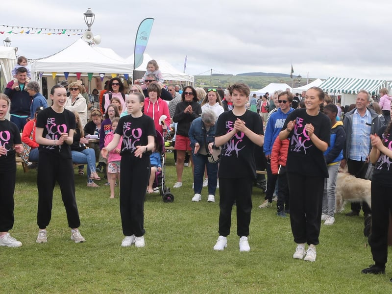 Joining in the fun at Saturday's events.
